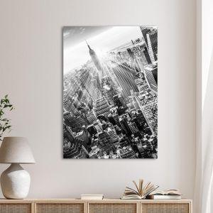 Canvas printNew York, Manhattan skyline in sunset