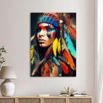 Canvas print Colorful Indian