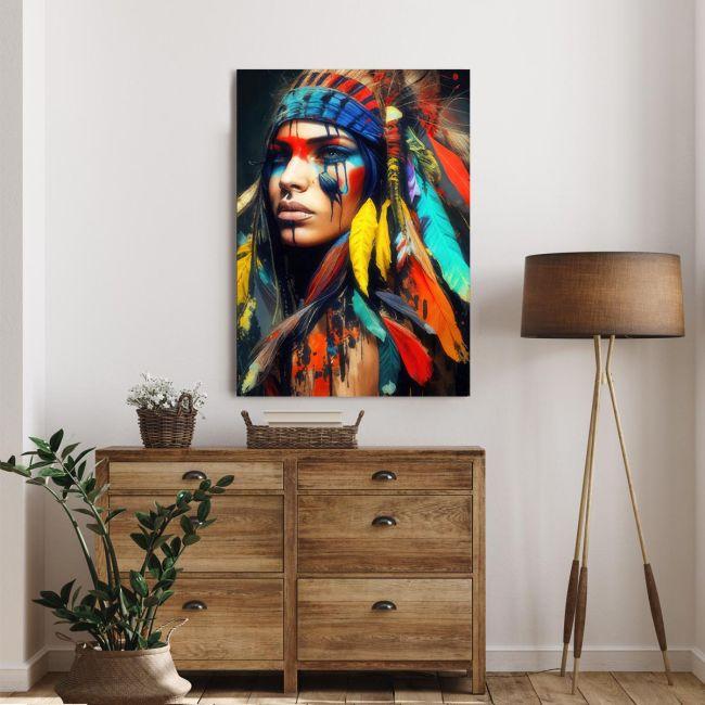 Πίνακας σε καμβά Colorful Indian