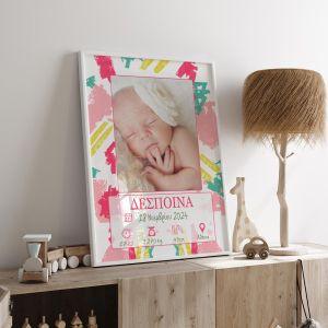 Birthday Poster Girl abstract