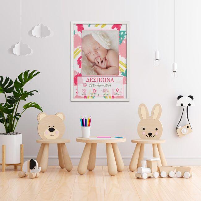 Birthday Poster Girl abstract