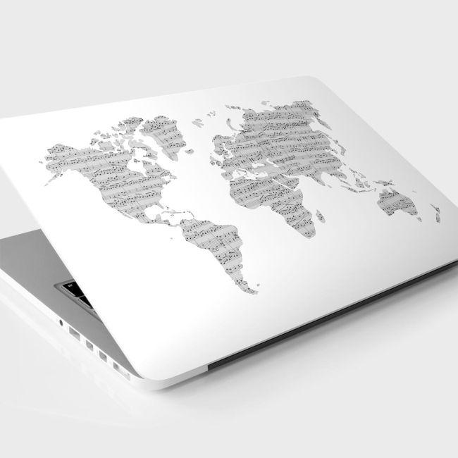 Αυτοκόλλητο laptop, Χάρτης πεντάγραμμο 