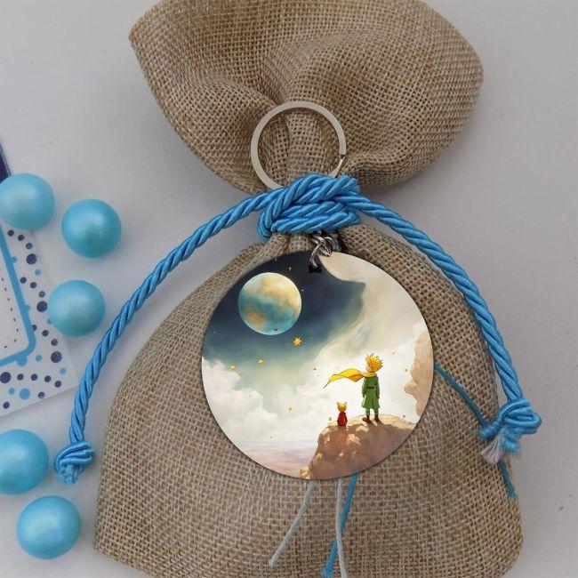 Wooden figure printed circular Little prince art 7