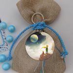 Wooden figure printed circular Little prince art 7