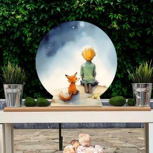Wooden printed sign, Little prince art 6