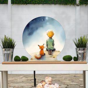 Wooden printed sign, Little prince art 6 2