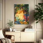 Canvas print Bathing girls, Macke A.