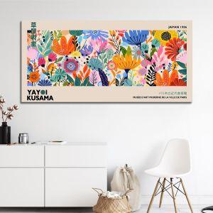 Canvas print A field of flowers, reart (original YAYOI Kusama)