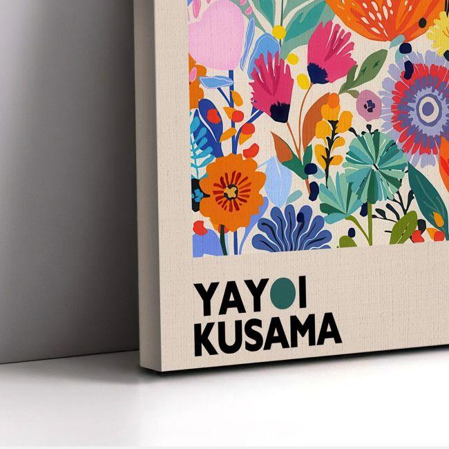 Canvas print A field of flowers, reart (original YAYOI Kusama)