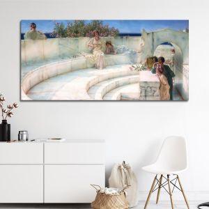 Canvas print Under the roof of blue Ionian weather, Alma-Tadema L.