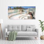 Canvas print Under the roof of blue Ionian weather, Alma-Tadema L.