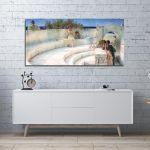 Canvas print Under the roof of blue Ionian weather, Alma-Tadema L.