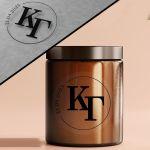 Stickers labelsmarriage initials and date circle black