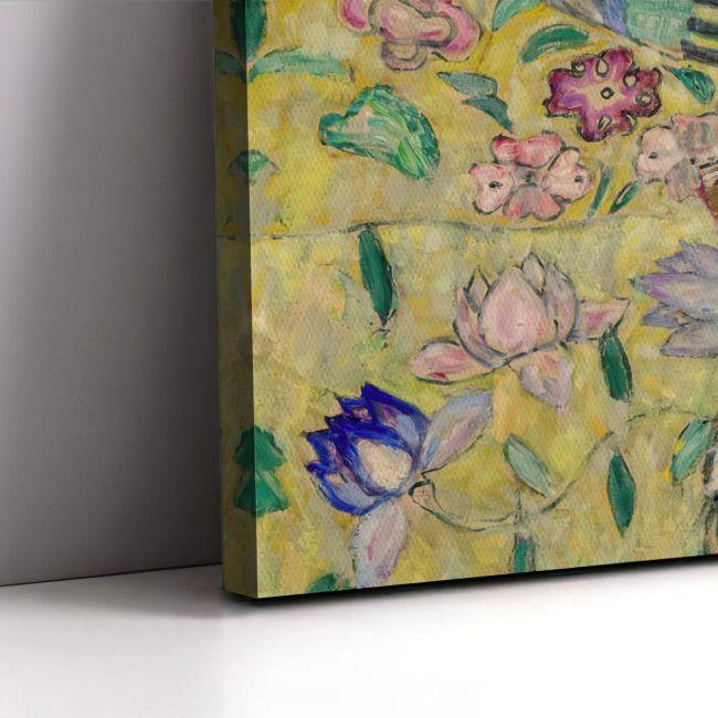 Πίνακας ζωγραφικής σε καμβά Lady with a fan, οριζόντιο, Klimt Gustav