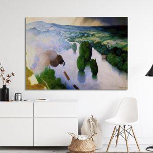 Canvas printSouvenir des Andelys, Vallotton F.