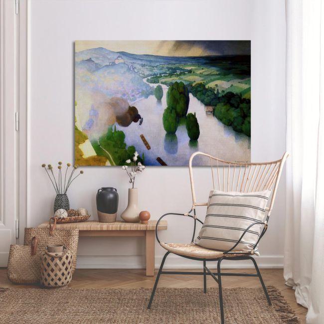 Canvas printSouvenir des Andelys, Vallotton F.