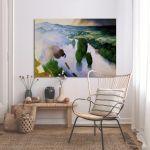 Canvas printSouvenir des Andelys, Vallotton F.