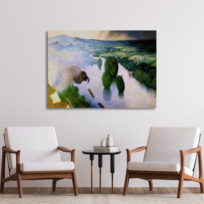 Canvas printSouvenir des Andelys, Vallotton F.