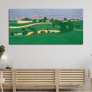 Canvas print Corn fields, Félix Vallotton, panoramic