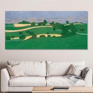 Canvas print Corn fields Félix Vallotton panoramic Framed canvas View 1 2