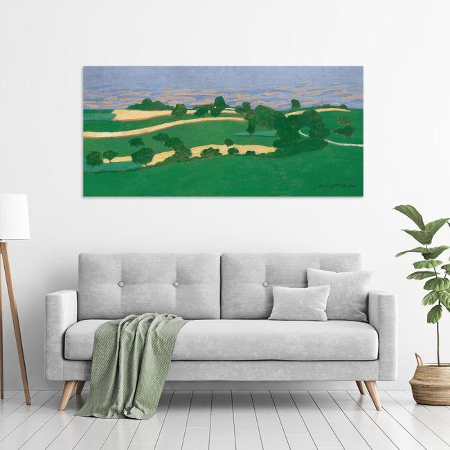 Πίνακας ζωγραφικής Corn fields, Félix Vallotton, panoramic
