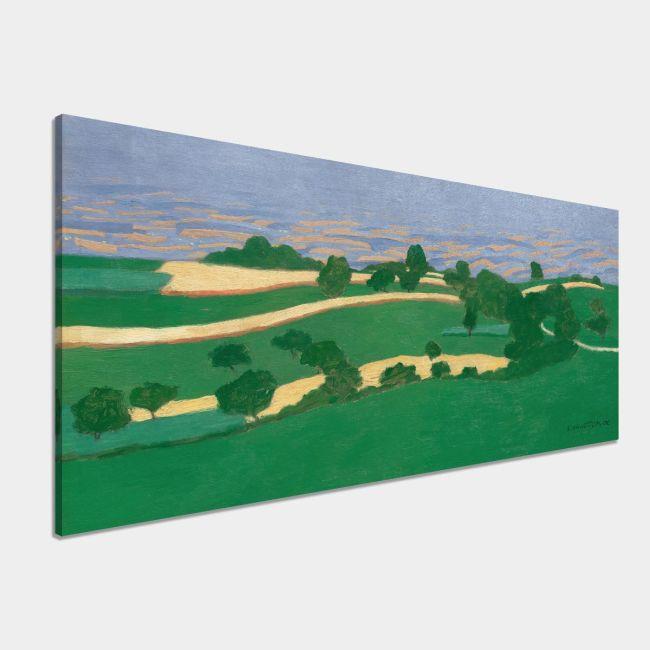 Πίνακας ζωγραφικής Corn fields, Félix Vallotton, panoramic