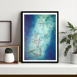 Fish, Klee Paul, αφίσα, κάδρο