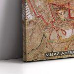 Canvas print Alexander the Great mosaic