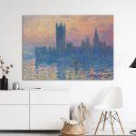 Canvas printHouse of parliament, Monet C