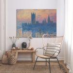 Canvas printHouse of parliament, Monet C