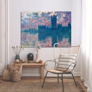 Canvas print The Houses of Parliament Monet C. Framed canvas View 1 2