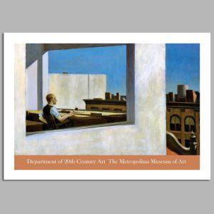 Exhibition Poster Office in a small city, Hopper, MoMA 2