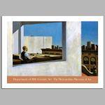 Exhibition Poster Office in a small city, Hopper, MoMA