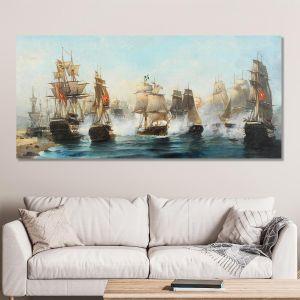 Canvas print The breakout of Aris Volanakis panoramic Framed canvas View 1 2