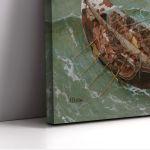 Πίνακας σε καμβά Οδυσσέας και Πολύφημος, Arnold Böcklin, πανοραμικός