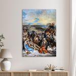 Canvas print The Massacre at Chios, Delacroix Eugene