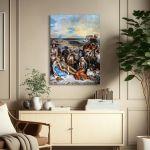 Canvas print The Massacre at Chios, Delacroix Eugene