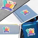 School Stickers labels, AEK 100 xronia