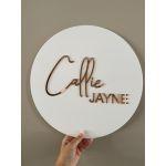 Entrance Sign white plexiglass,laser cut text or logo