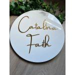 Πινακίδα plexiglass με 3d plexiglass κείμενο κοπή laser