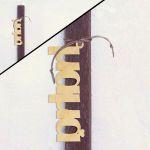 Mum Dad, wooden word