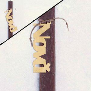 Wooden Nona for candle