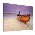 Canvas print Boat on sand
