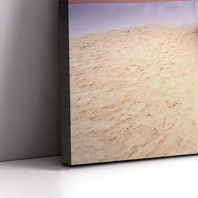 Canvas print Boat on sand