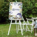 Canvas print baptism, Sea bottom watercolor