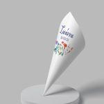 Paper candy cones Spring flowers