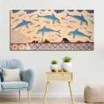 Canvas print Knossos Dolphins panoramic