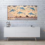 Canvas print Knossos Dolphins panoramic
