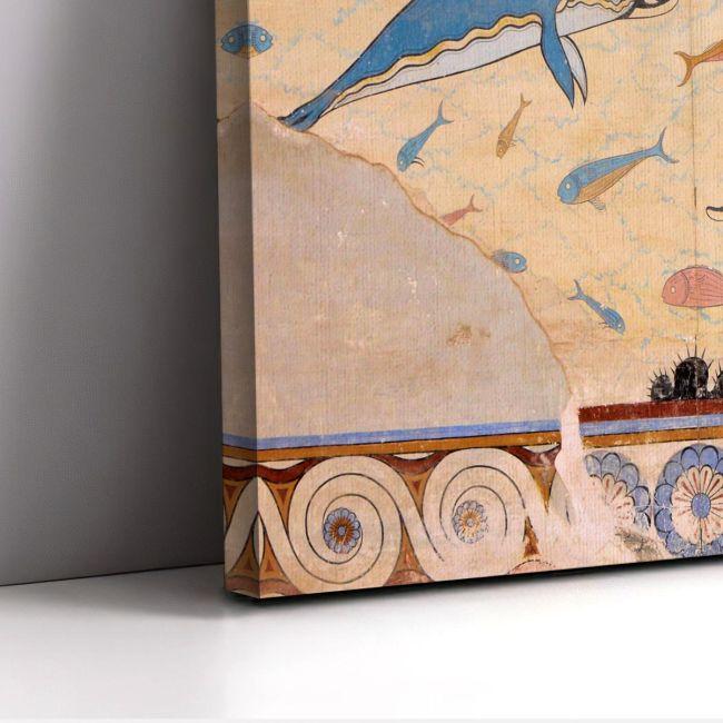 Canvas print Knossos Dolphins panoramic