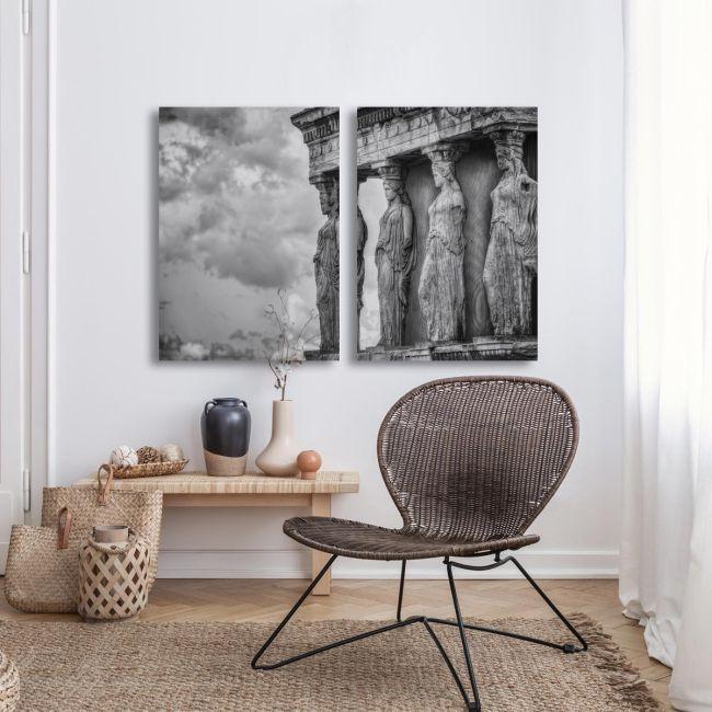 Canvas print Caryatides, two panels
